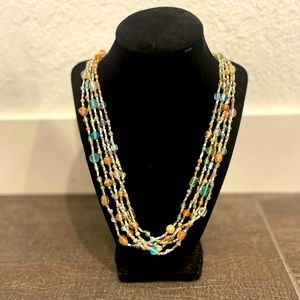 Beaded Multi Strand Necklace